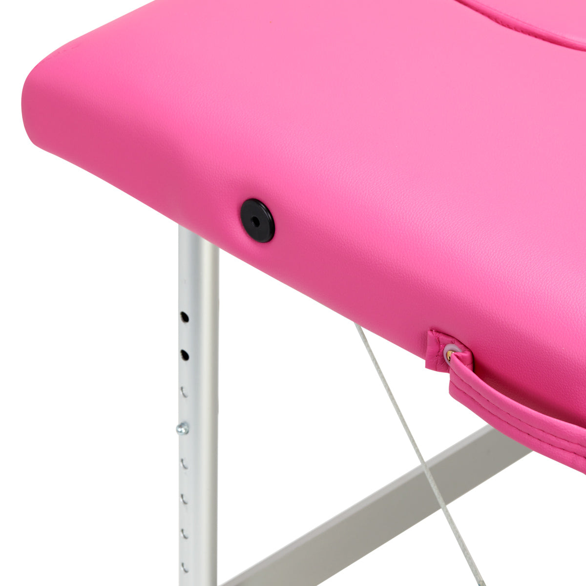Folding massage table aluminum Activ Fizjo comfort 2 segment pink - BVShop