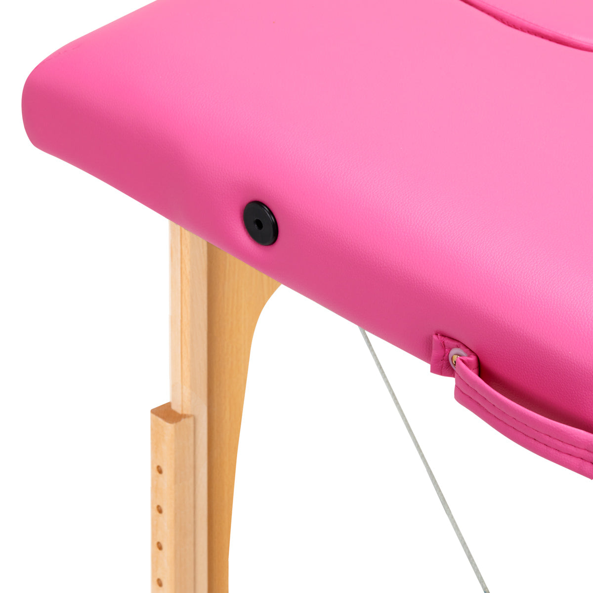 Folding massage table wooden Activ Fizjo comfort 2 segment pink - BVShop