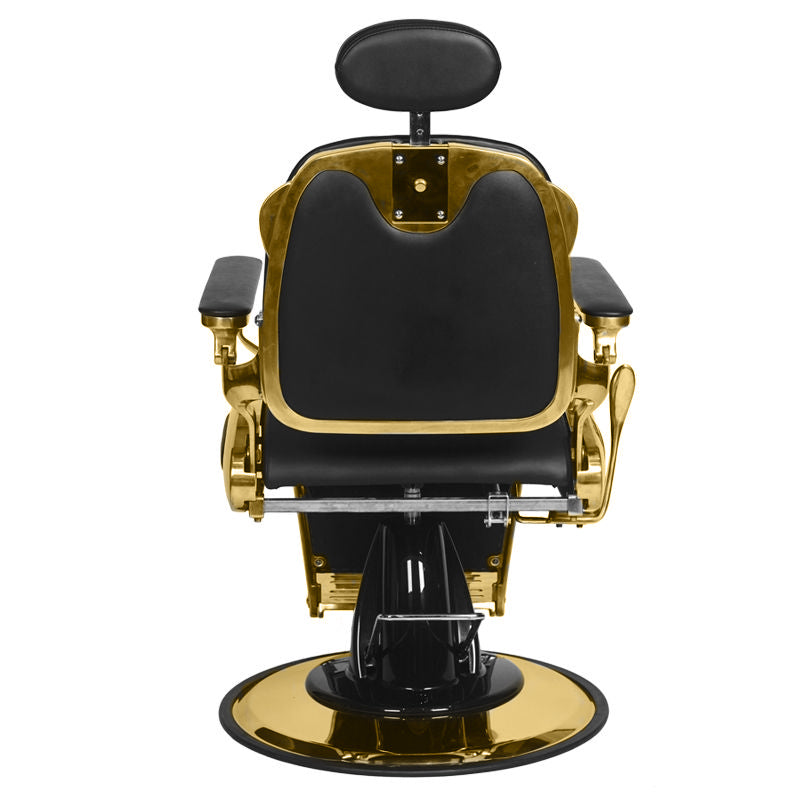 Gabbiano Barber Chair Grancesco black and gold - BVShop