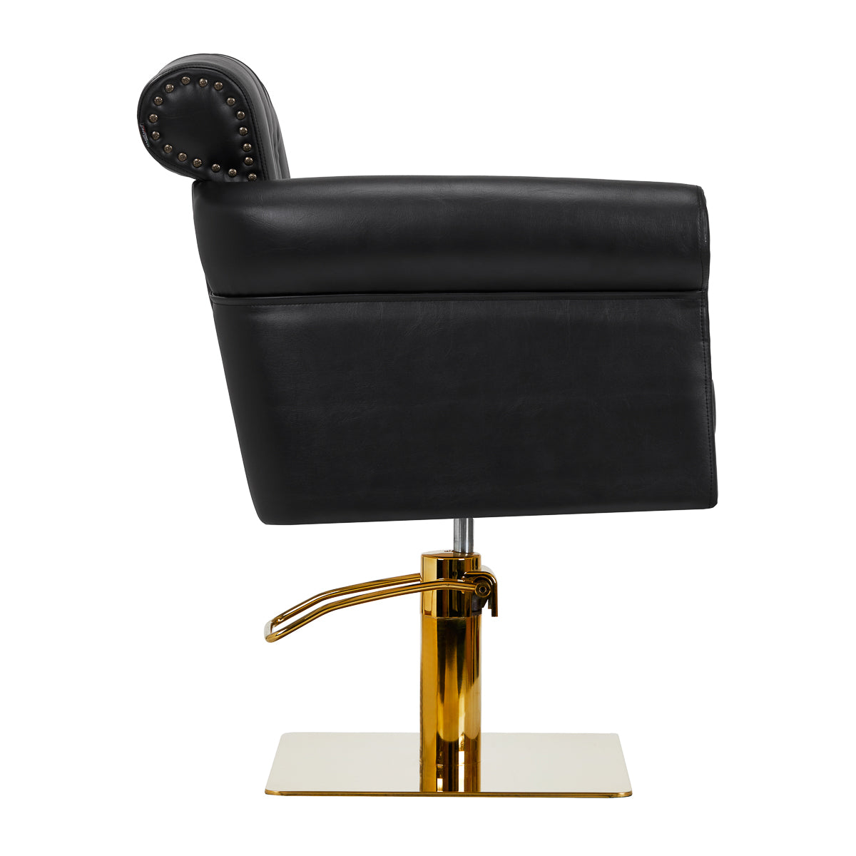 Gabbiano Berlin hairdressing chair, black and gold - BVShop