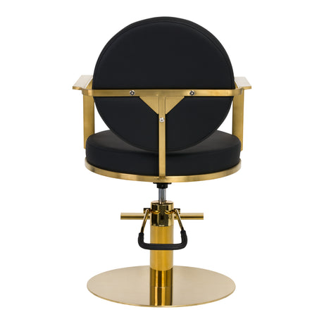 GABBIANO HAIRDRESSING CHAIR ARRAS BLACK GOLD - BVShop