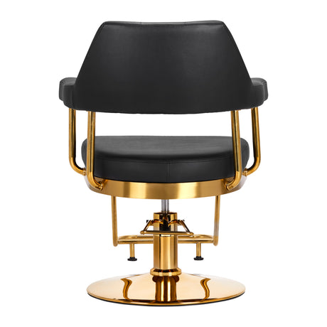 Gabbiano hairdressing chair Granda gold black - BVShop
