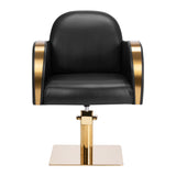 Gabbiano hairdressing chair Malaga gold black - BVShop