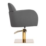 Gabbiano hairdressing chair Malaga gold grey - BVShop