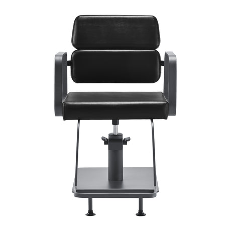 Gabbiano hairdressing chair Porto gray black - BVShop