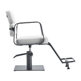 Gabbiano hairdressing chair Porto gray white - BVShop