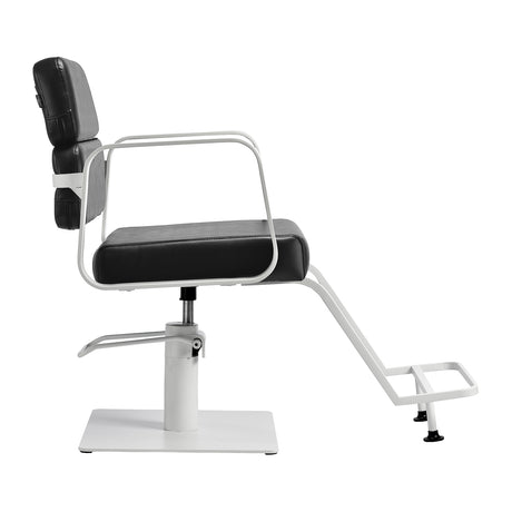 Gabbiano hairdressing chair Porto white black - BVShop