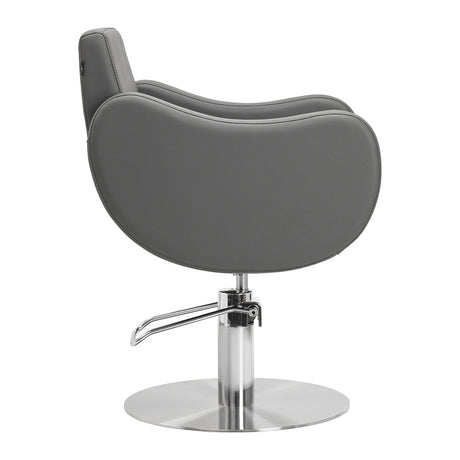 Gabbiano hairdressing chair Sewilla Gray INOX base - BVShop