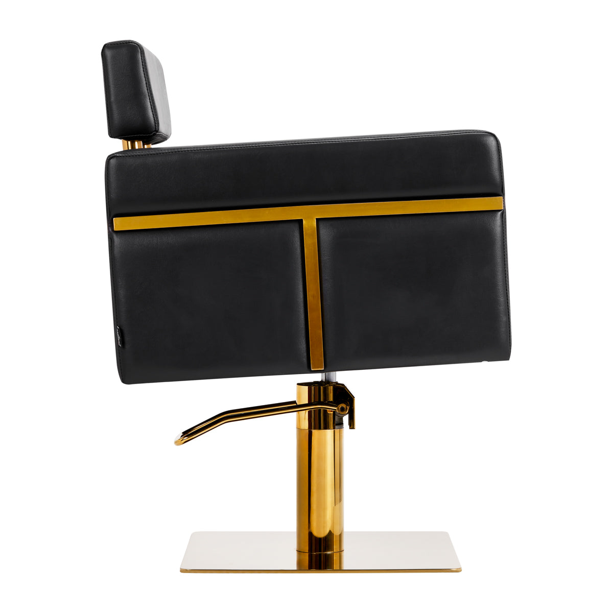 Gabbiano hairdressing chair Toledo gold black - BVShop