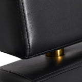 Gabbiano hairdressing chair Toledo gold black - BVShop