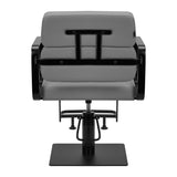Gabbiano Porto-BM hairdressing chair black gray - BVShop