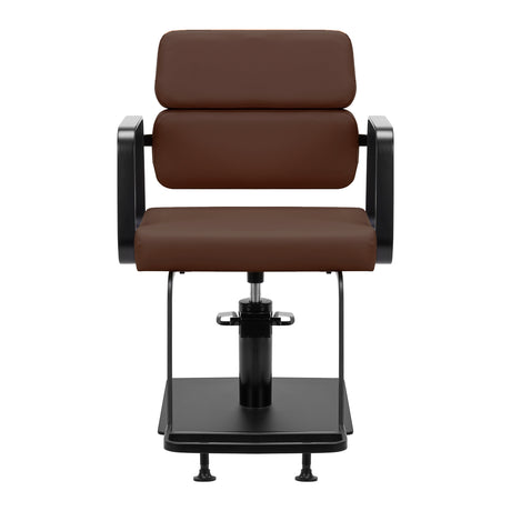 Gabbiano Porto hairdressing chair black chocolate - BVShop