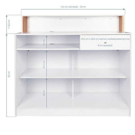 Gabbiano reception pearl white - BVShop