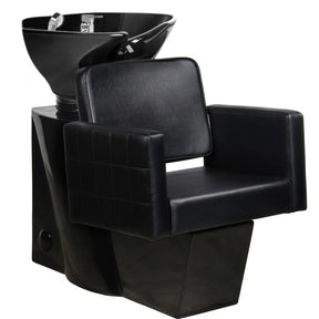 Gabbiano wash unit ankara black / black bowl - BVShop