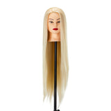 Gabbiano WZ2 hairdressing training head, synthetic hair, color 613#, length 24" - BVShop