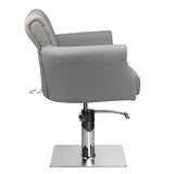Hair system barber chair ber 8541 gray - BVShop