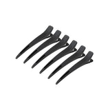 Hairdressing clamps carbon e-15 6 pcs 11.5 cm black - BVShop