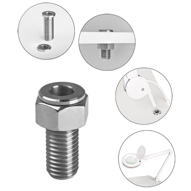 Inox tube magnifier lamp holder - BVShop