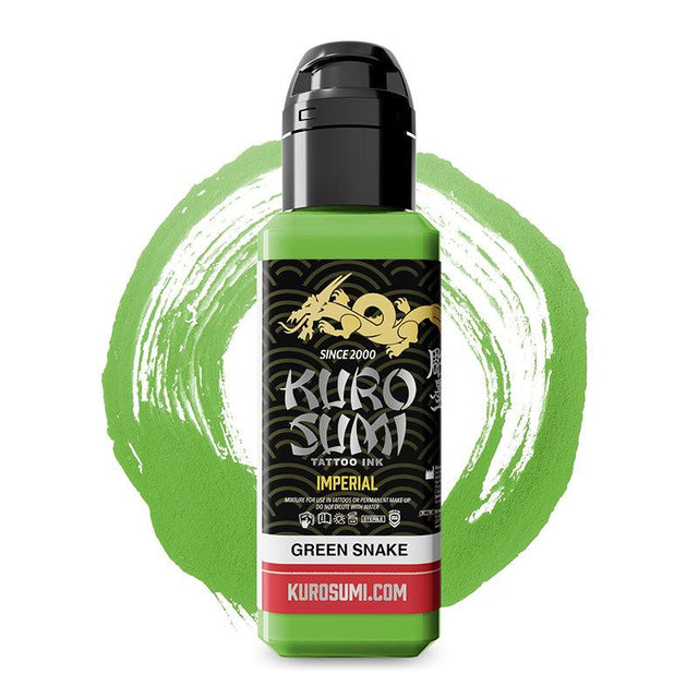 Kuro Sumi Imperial Tattoo Ink Green Snake - BVShop