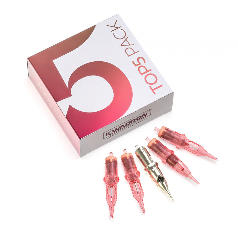 Kwadron PMU TOP5 cartridge pack with five professional needle configurations