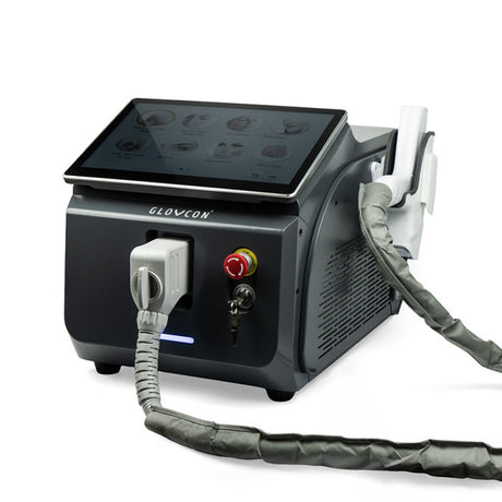 GLOVCON MED Q-Switch laser system with compact housing and LCD display