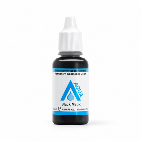 Li Pigments Black Magic bottle on white with a natural shadow