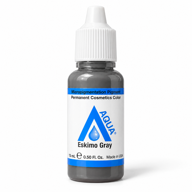 Li Pigments Aqua Eskimo Gray Pigment 15ml — bottle on white background with soft shadow
