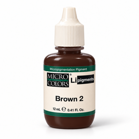 Li Pigments Micro Colors Brown 2 Pigment 12ml — bottle on white background with soft shadow
