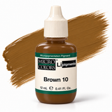 Li Pigments Micro Colors Brown 10 Pigment 12ml — bottle with pigment colour smear