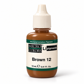 Li Pigments Micro Colors Brown 12 Pigment 12ml — bottle on white background with soft shadow