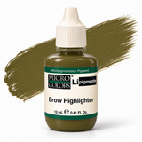 Li Pigments Micro Colors Brow Highlighter Modifier 12ml — bottle with pigment colour smear