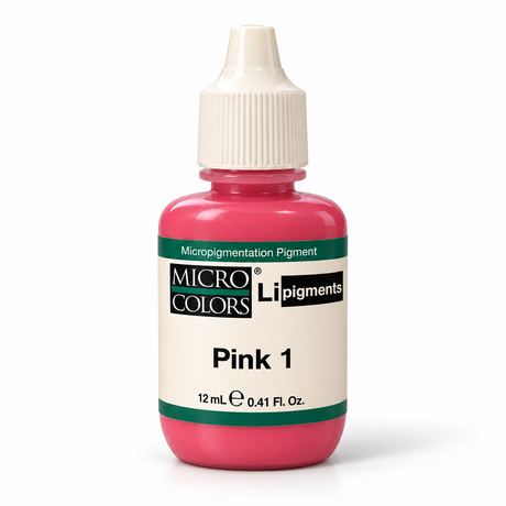 Li Pigments Micro Colors Pink 1 Pigment 12ml — bottle on white background with soft shadow