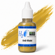 Li Pigments Micro Colors H2O Anti-Violet Practice Pigment 12ml — bottle with a liquid pigment colour swipe