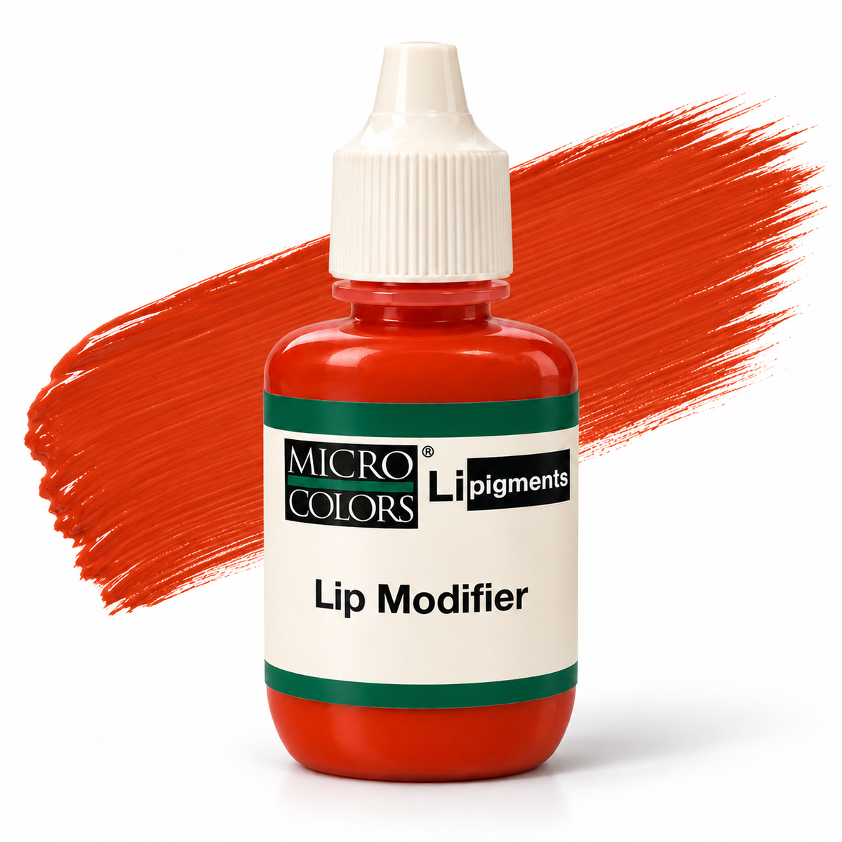 Li Pigments Micro Colors Lip Modifier — bottle with pigment colour smear
