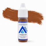 Li Pigments Aqua Autumn Gold Pigment 7ml — product bottle with colour brushstroke