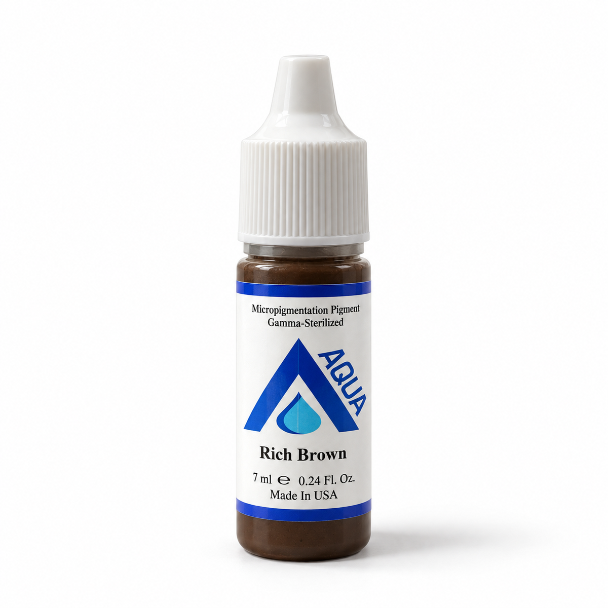 Li Pigments Aqua Rich Brown 7ml — bottle on white with soft shadow