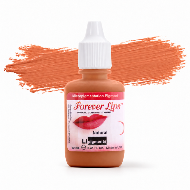 Li Pigments Forever Natural Pigment 12ml — product bottle with colour brushstroke