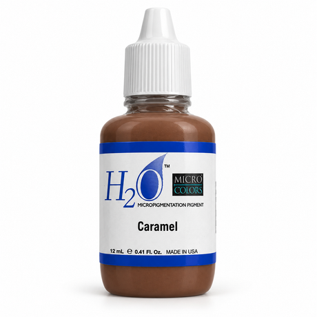 Li Pigments Micro Colors H2O Caramel Practice Pigment 12ml — bottle on white background with soft shadow