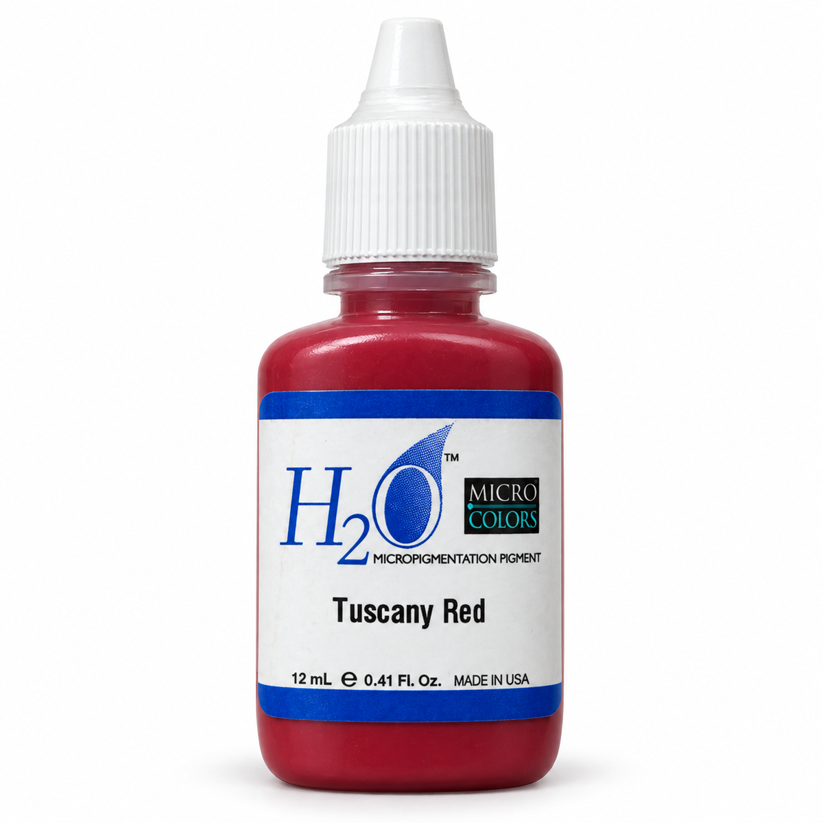 Li Pigments Micro Colors H2O Tuscany Red Practice Pigment 12ml — bottle on white background with soft shadow