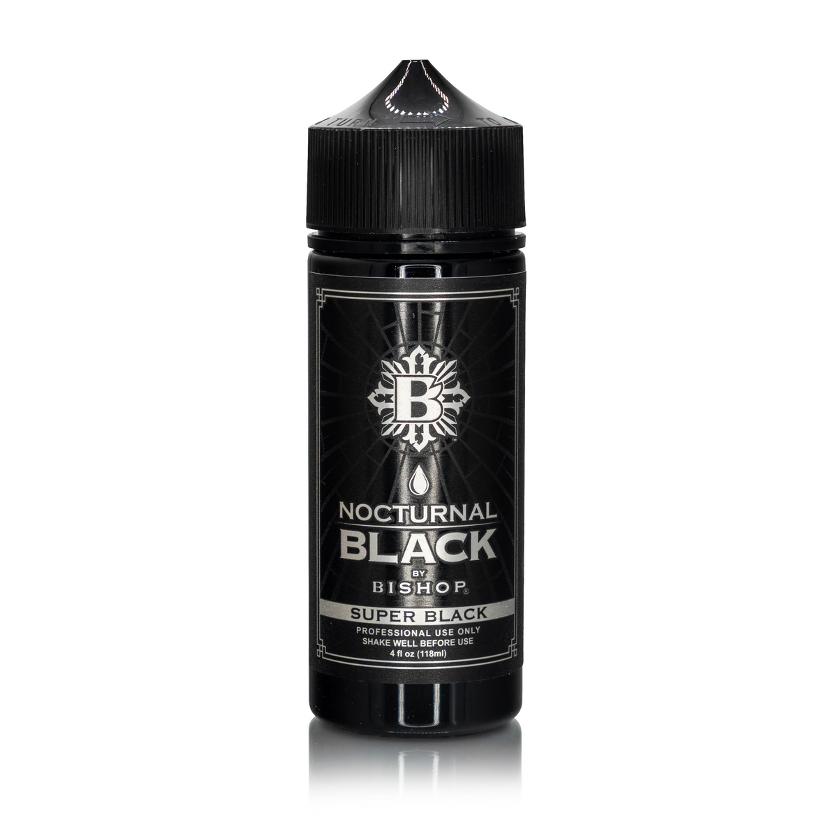 Nocturnal by Bishop Super Black 118ml bottle on white background