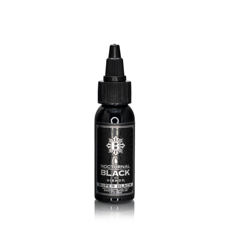 Nocturnal by Bishop Super Black 30ml bottle on white background