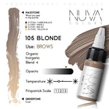 Nuva Colors Eyebrow Pigments 105 BLONDE 15ml - BVShop