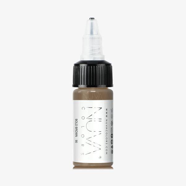 Nuva Colors Eyebrow Pigments 90 BOLD BROWN 15ml - BVShop