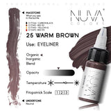 Nuva Colors Eyeliner Pigments 25 WARM BROWN 15ml - BVShop