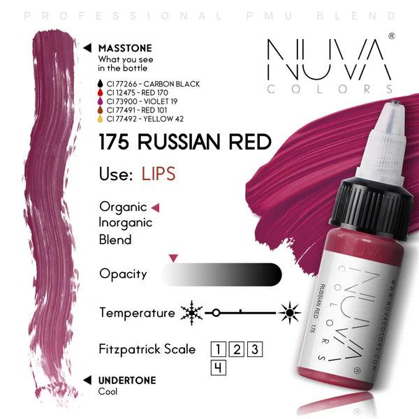 Nuva Colors Lip Pigments 175 RUSSIAN RED 15ml - BVShop