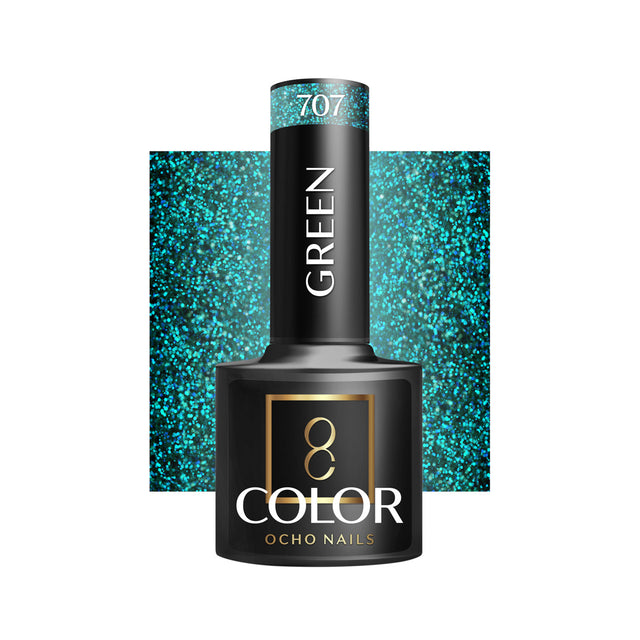 OCHO NAILS Hybrid nail polish green 707 -5 g - BVShop