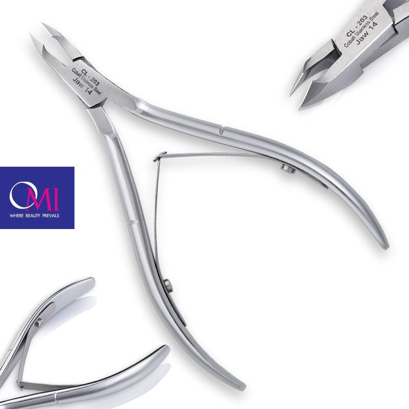 Omi pro-line clippers cl-203 cuticle nippers jaw12 / 4mm lap joint - BVShop