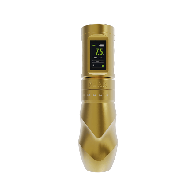 Peak Solice Pro V2 Wireless Tattoo And PMU Machine Matte Gold - BVShop