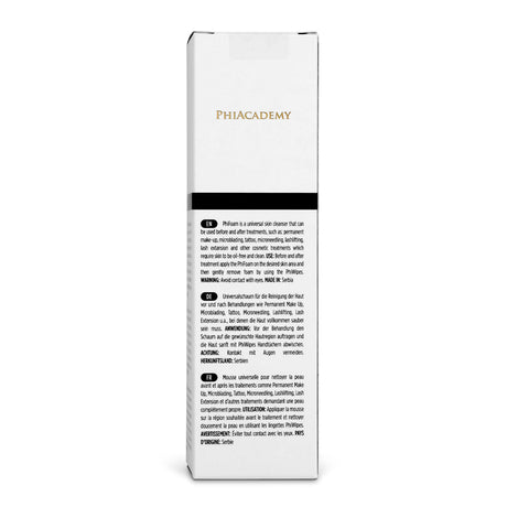 PhiAcademy Phi Foam Cleansing Foam 50ml — 50ml cleansing foam carton reverse
