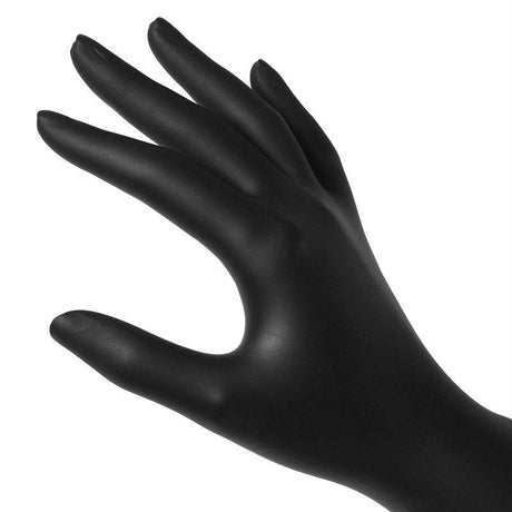 Piranha Black Nitrile Gloves 100pcs S/M/L - BVShop